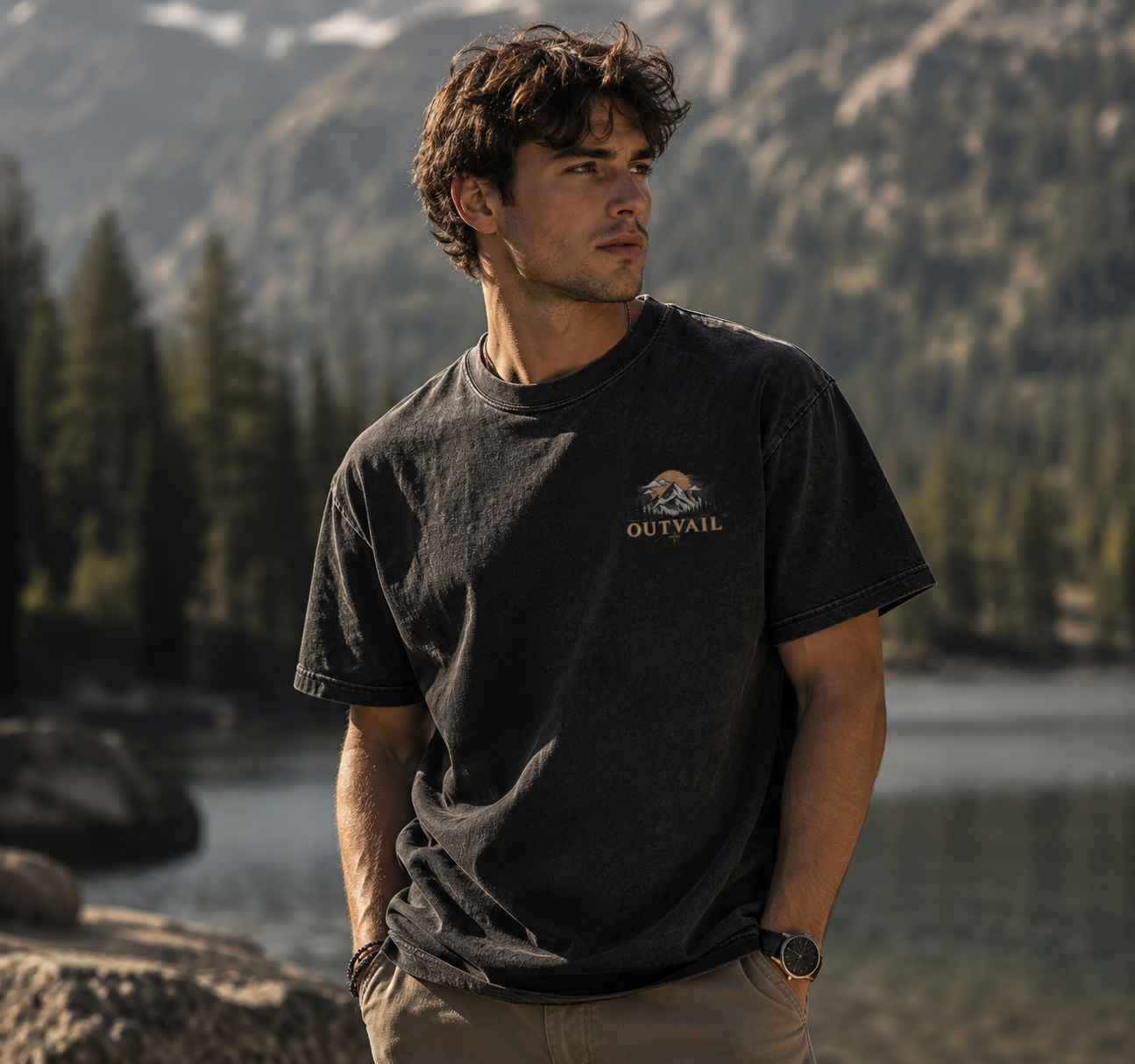 OUTVAIL Built Different Adventure Tee