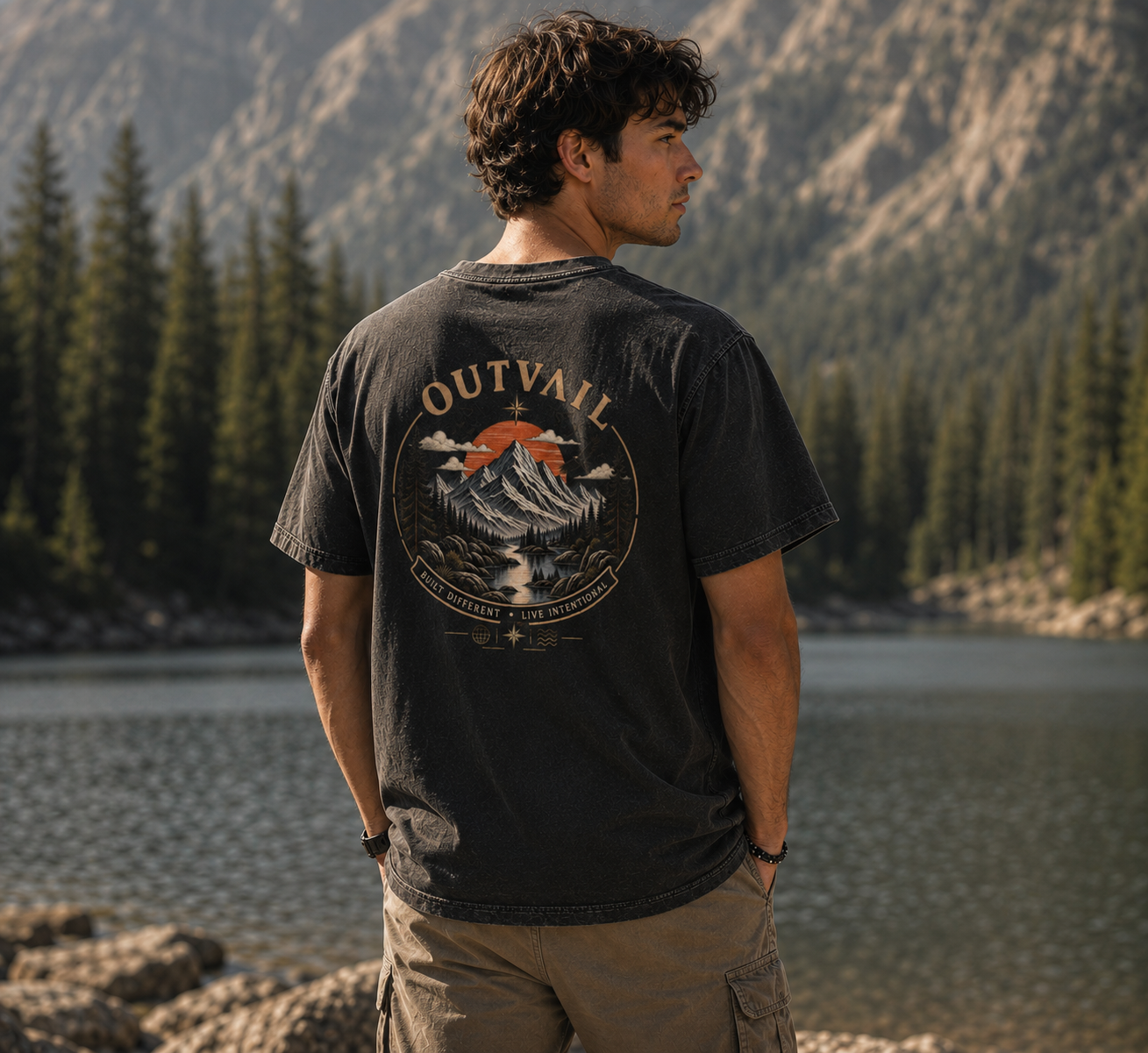 OUTVAIL Built Different Adventure Tee