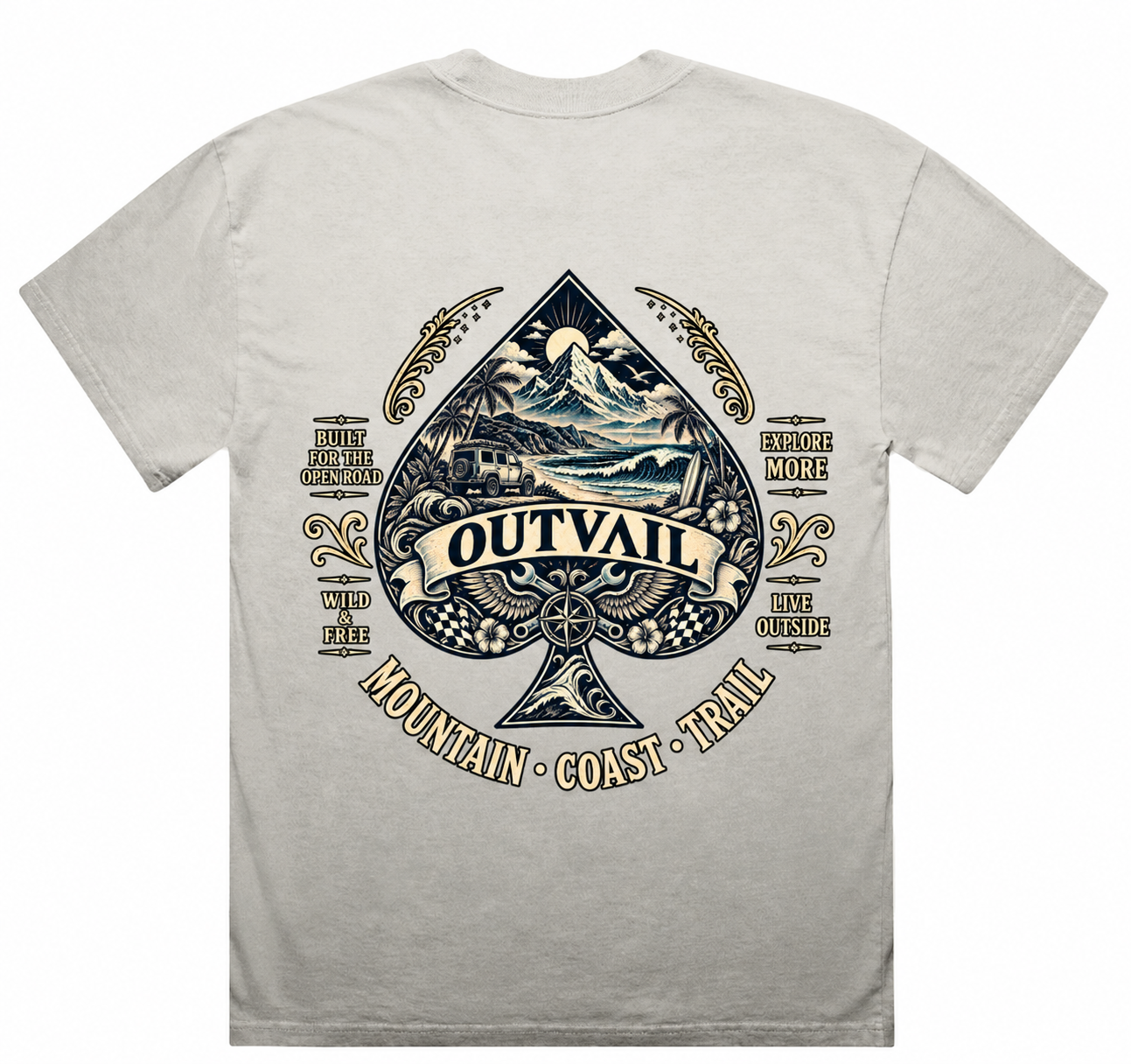 OUTVAIL Wild Coast Spade Tee