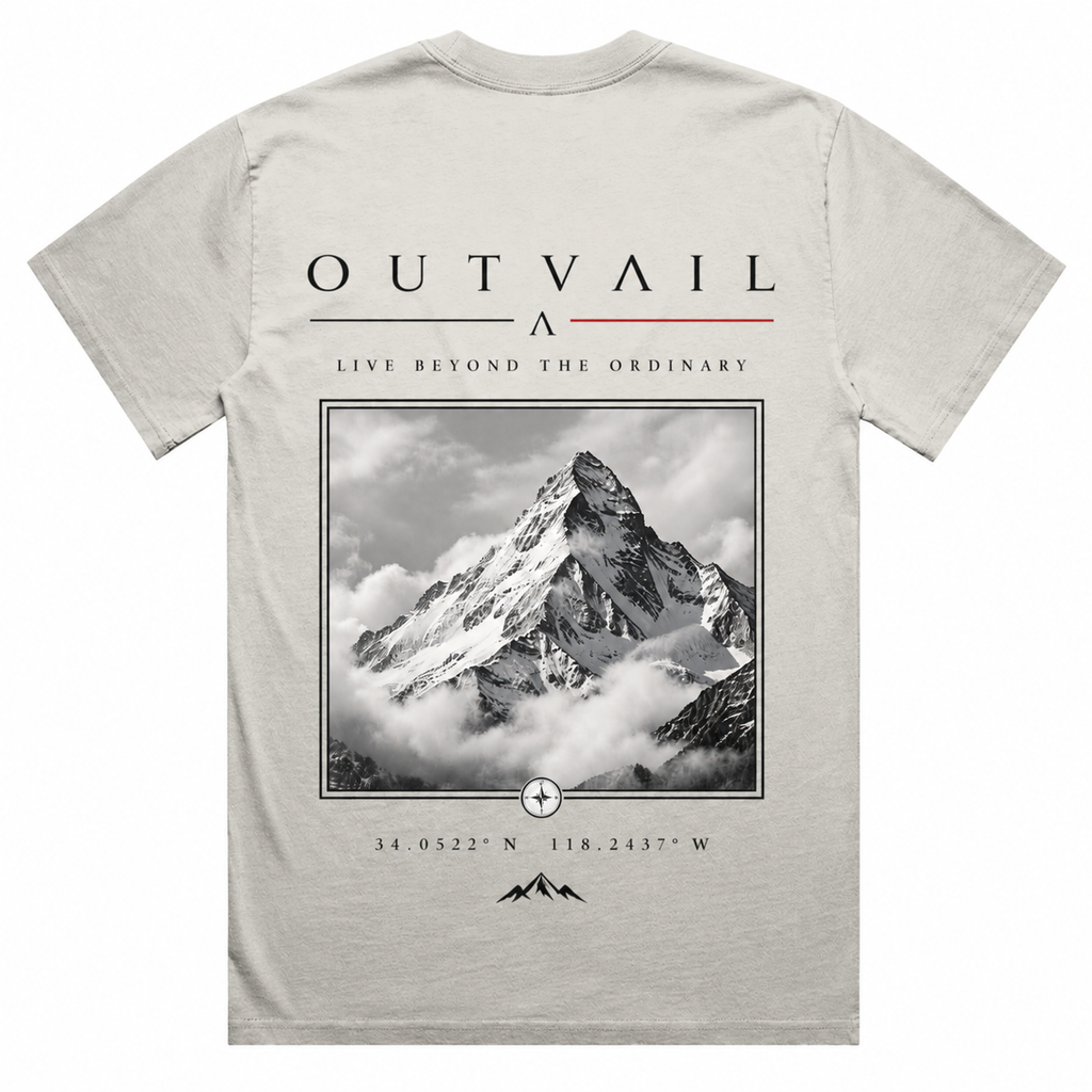OUTVAIL Alpine Reserve Tee – Faded Bone
