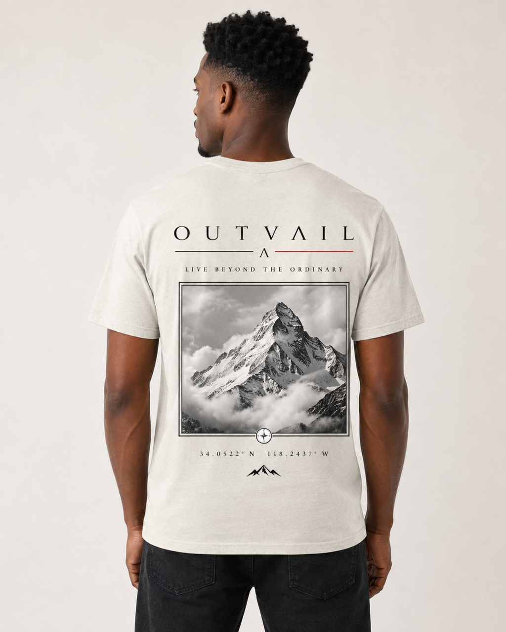 OUTVAIL Alpine Reserve Tee – Faded Bone