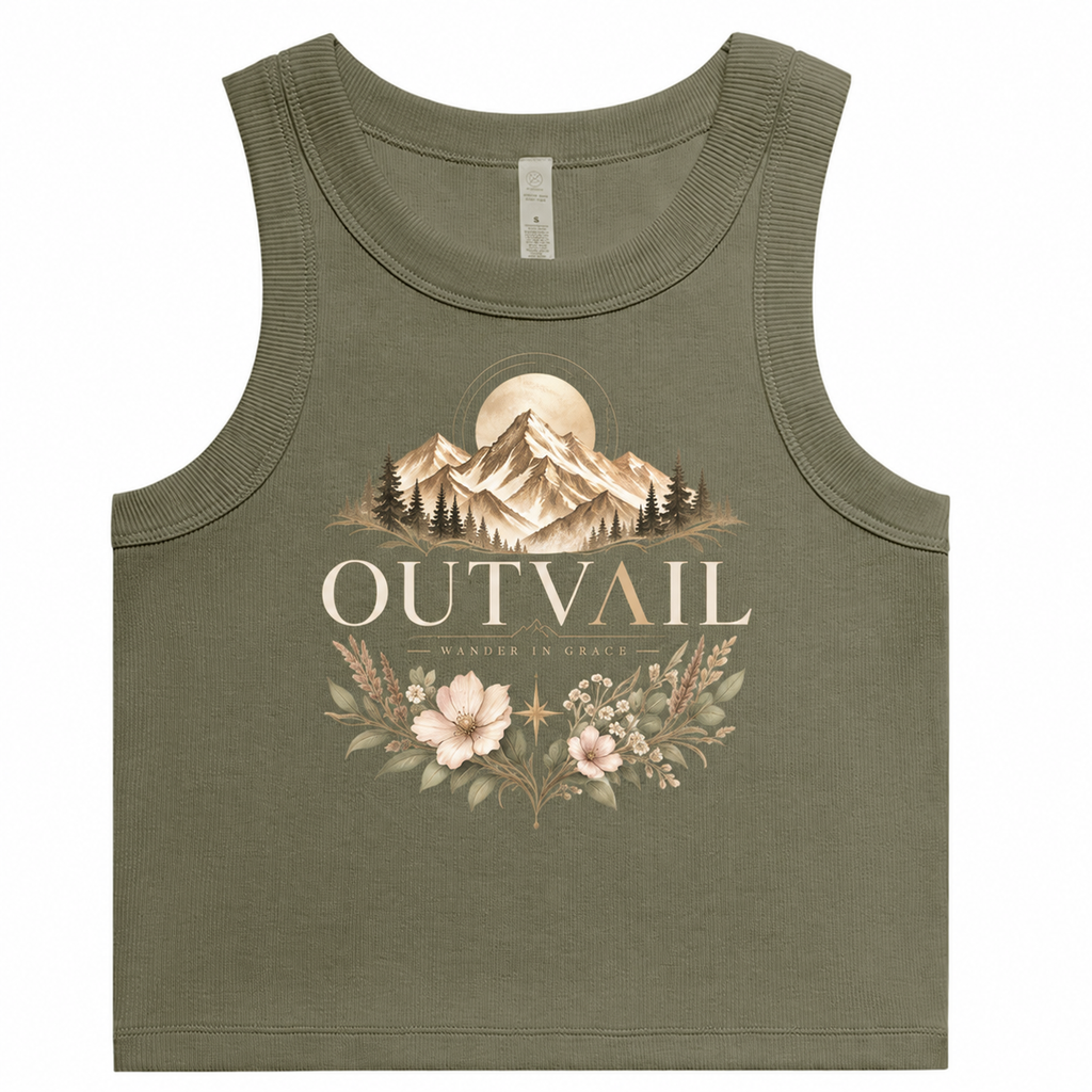 OUTVAIL Alpine Bloom Organic Rib Tank