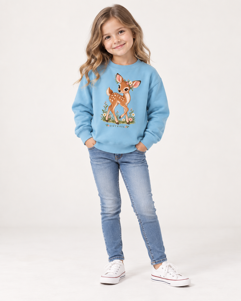 OUTVAIL Wild & Whimsy Kids Sweatshirt