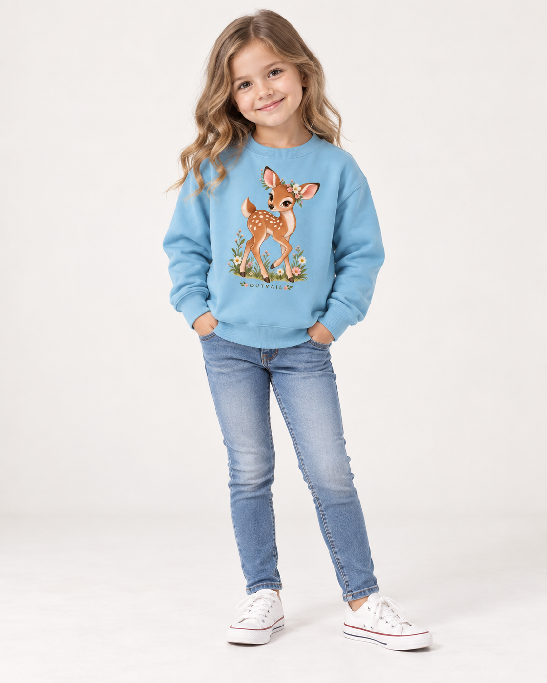 OUTVAIL Wild & Whimsy Kids Sweatshirt
