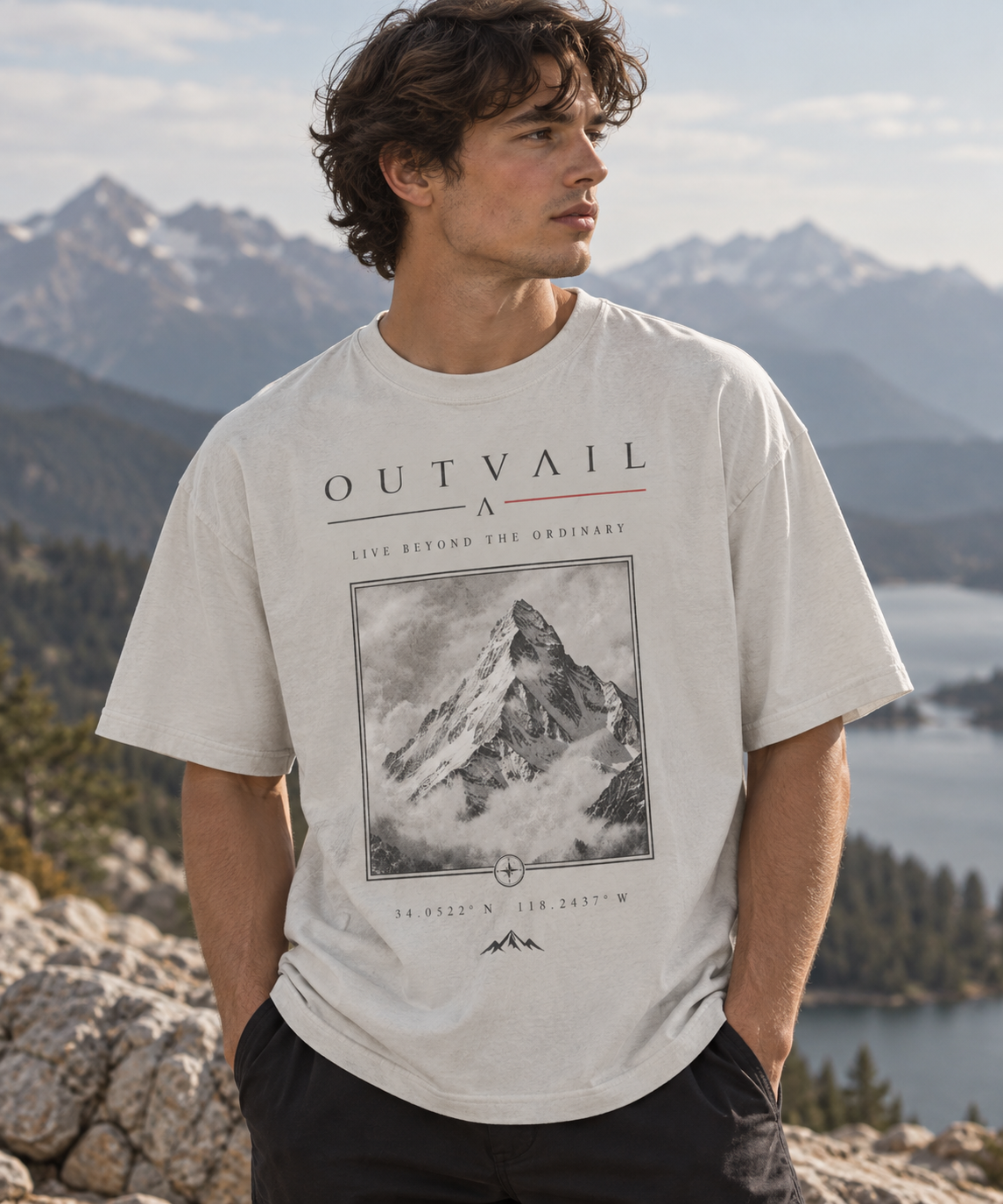 OUTVAIL Alpine Reserve Tee – Faded Bone
