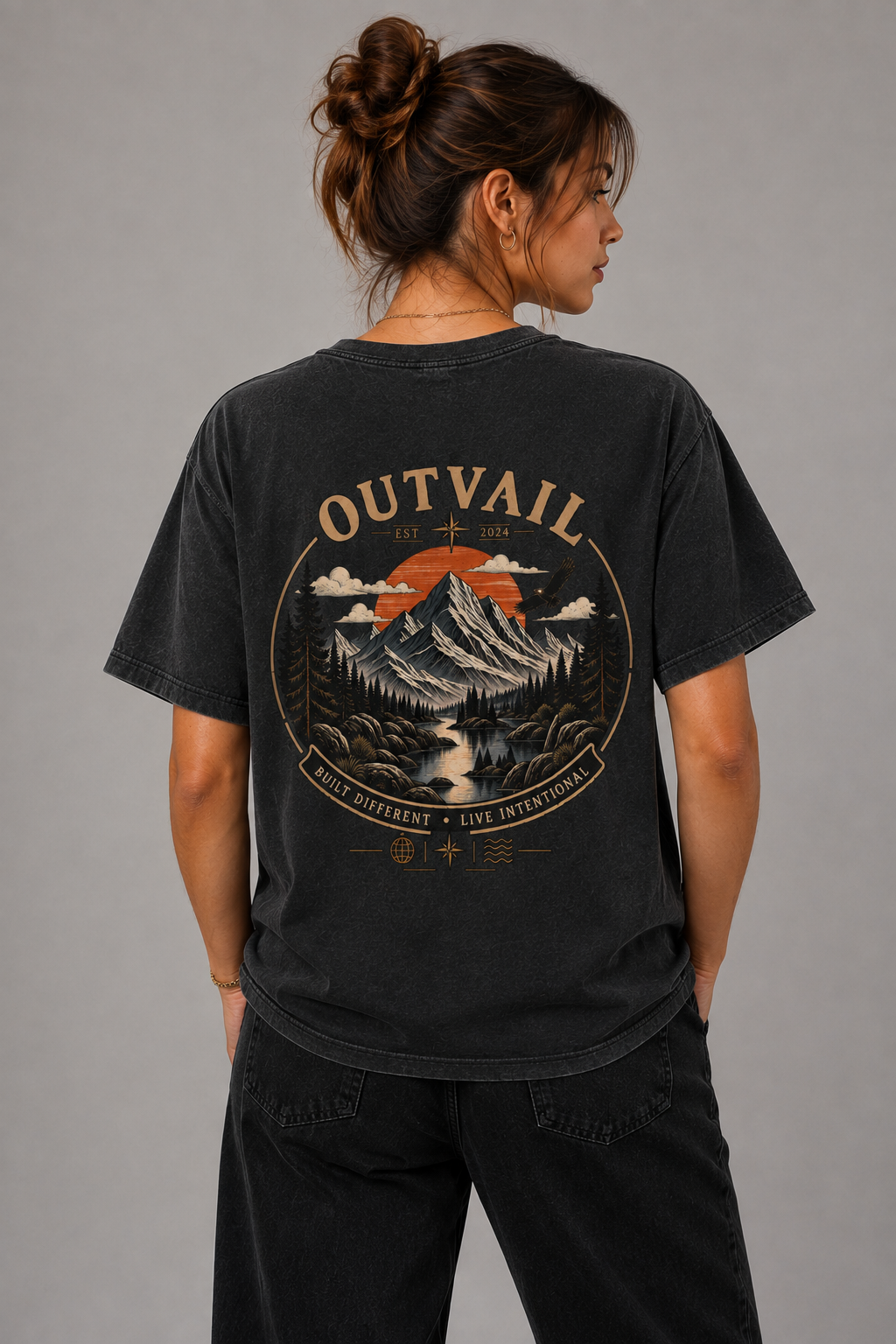 OUTVAIL Built Different Adventure Tee