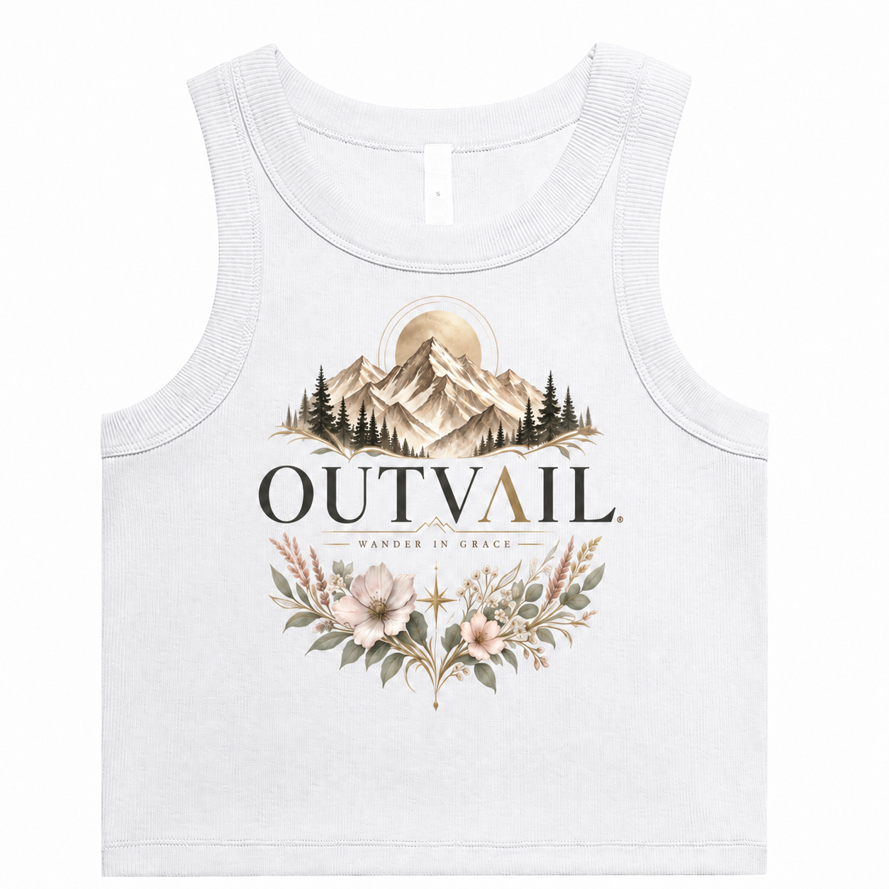 OUTVAIL Alpine Bloom Organic Rib Tank
