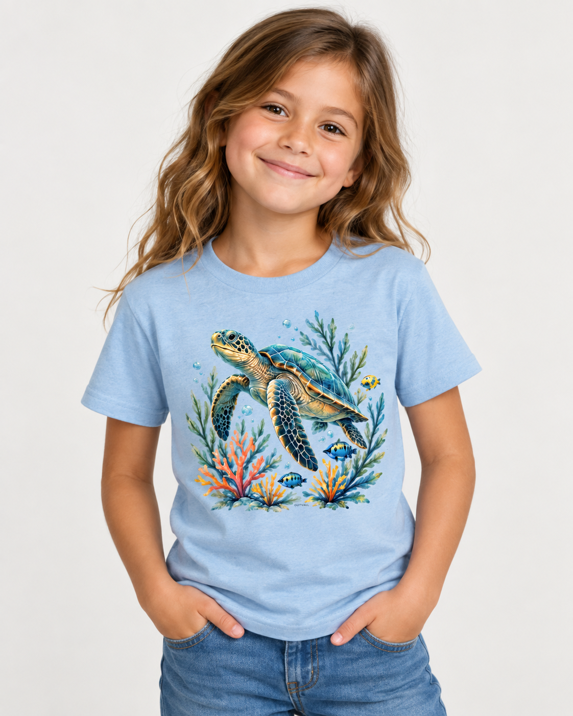 OUTVΛIL Wild World Kids T-Shirt