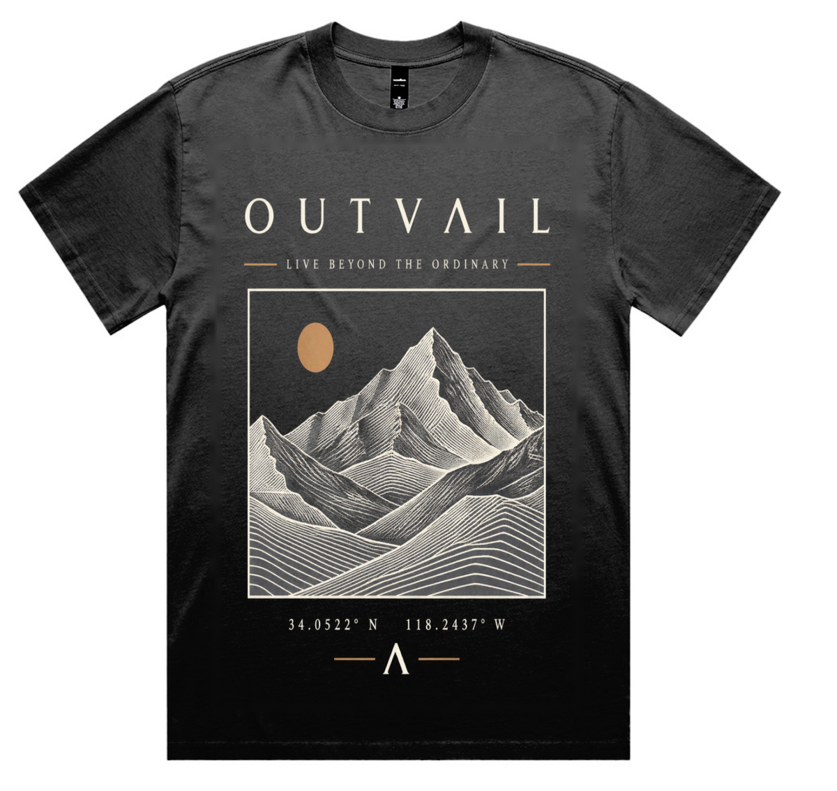 OUTVAIL Alpine Reserve Tee – Faded Black