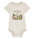 OUTVAIL Born to Roam Organic Baby Bodysuit – Eco Heather