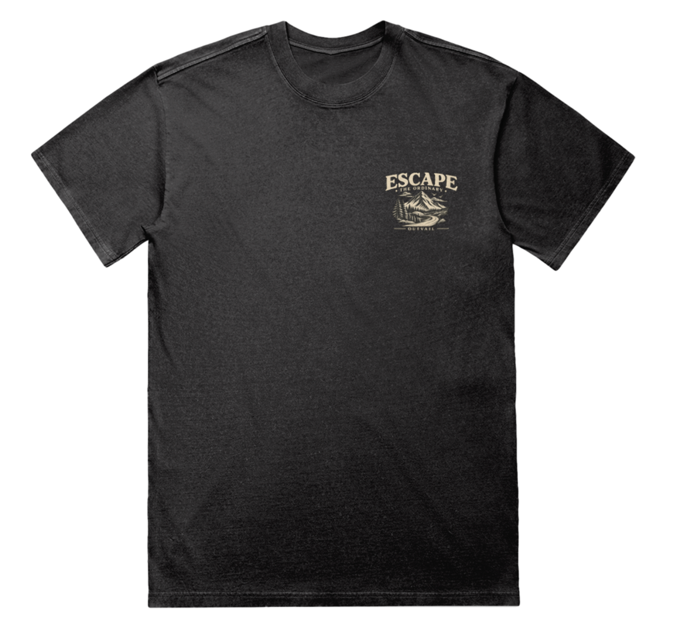 OUTVAIL Escape the Ordinary Washed Graphic Tee