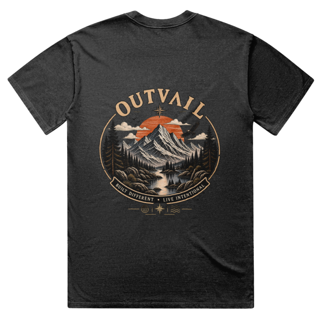 OUTVAIL Built Different Adventure Tee