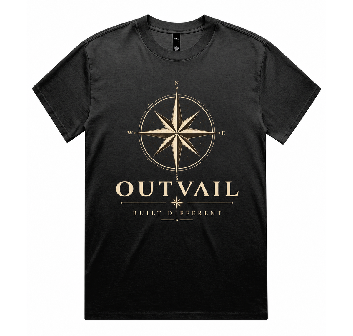 OUTVAIL True North Tee - Faded Black